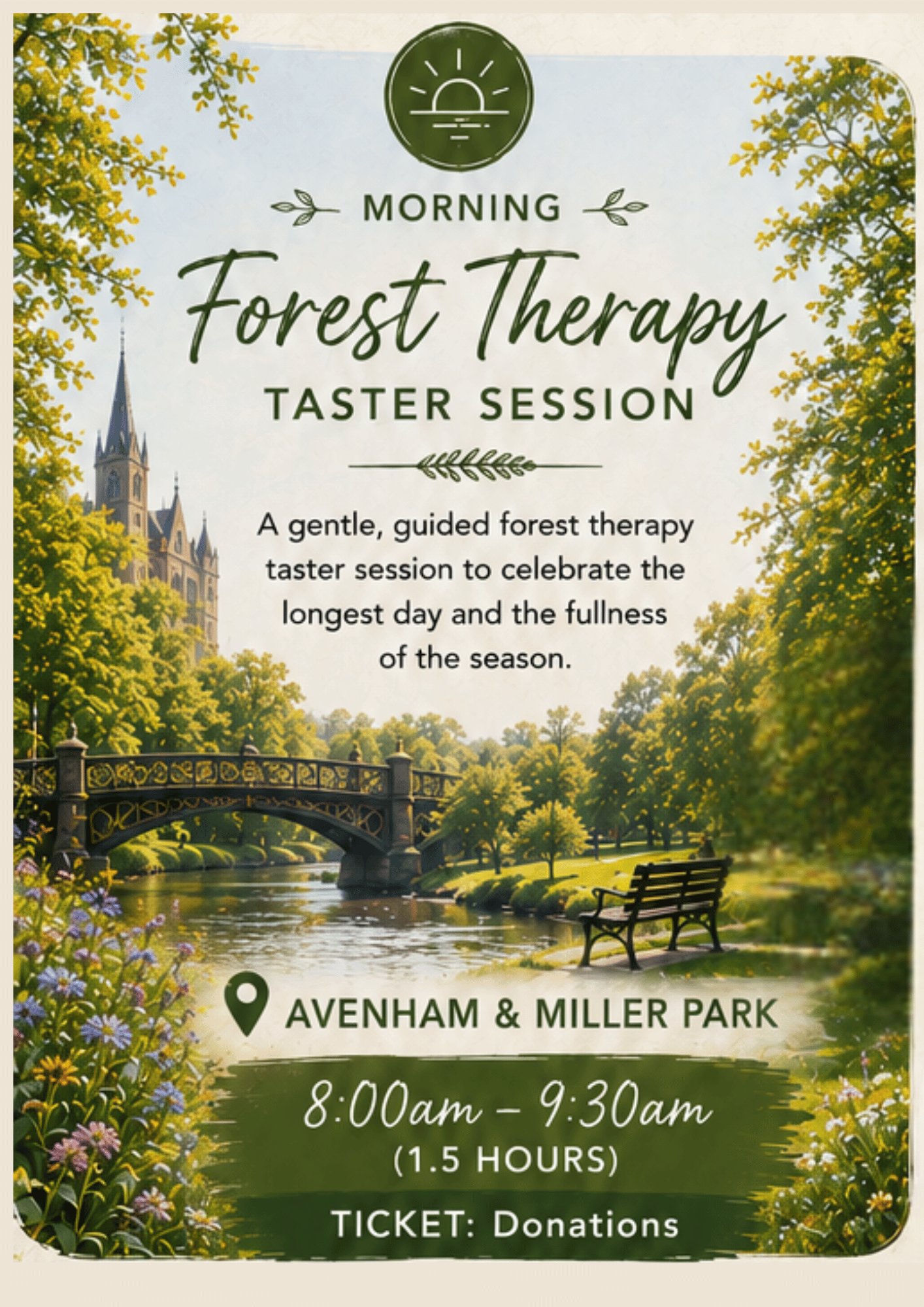Forest Therapy Taster Session Flyer